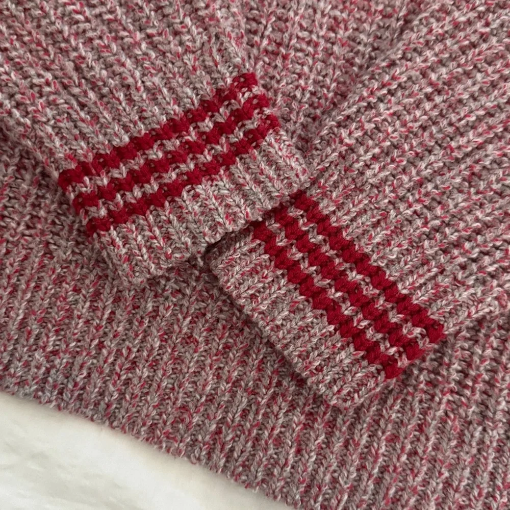 rag & bone Marled Red Crewneck Sweater - Picture 3 of 4